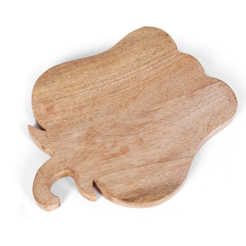 Ambrosia Apple Shaped Mango Wood Cutting Board