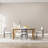 Kering 75" Oak Wood Oval Dining Table