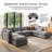 37.4" Heffernan Accent Chair Modular Sectional Sofa-118025936
