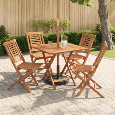 Teak Solid Wood Patio Dining Set