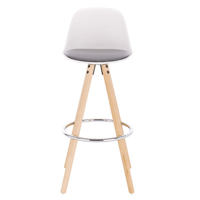 Ayala Upholstered Counter Stool with Solid Wood Frame