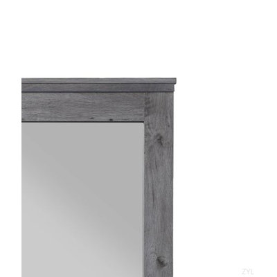 Miroir rustique à finition chêne gris