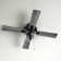 Kimbler 52"W Black 4-Blade LED Ceiling Fan with Clear Glass Shade