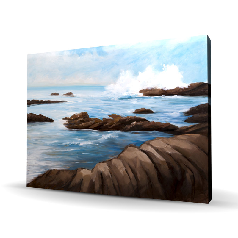 Seaside Wave - Toile blanc mer pour la décoration intérieure | Reproduction d'art