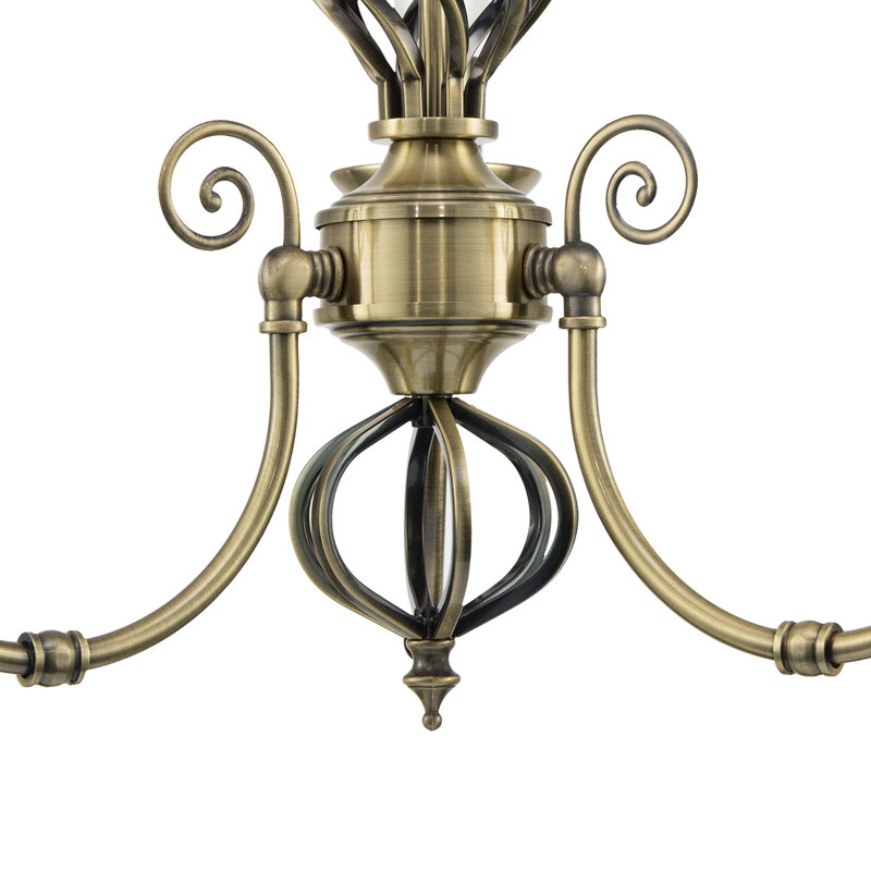 Semi Flush Mount, Antique Brass