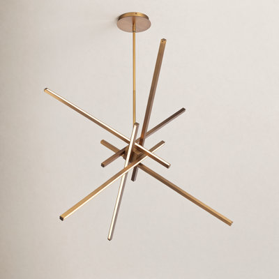 Rochelle 6-Light Sputnik Dimmable Integrated LED Pendant