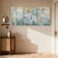 «Landscape & Nature Birch Trees Autumn Leaves Blue Sky», ensemble de 3 impressions sur toile-1420264724