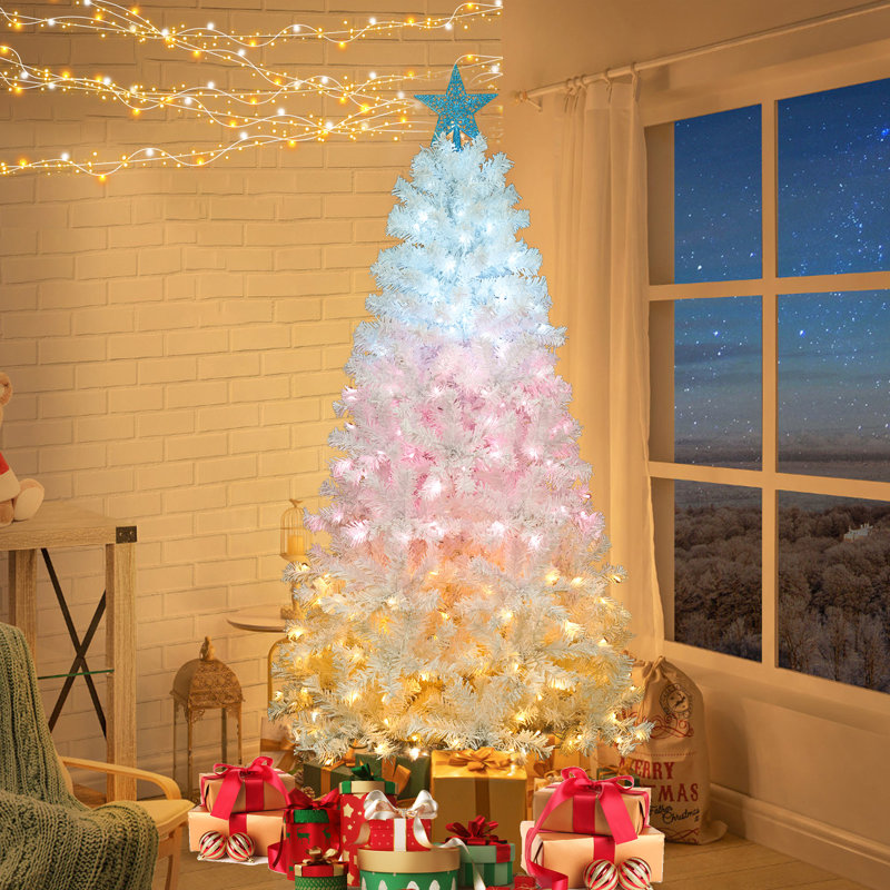 Sapin de Noël artificiel éclairé 72 pi Jahya - support inclus