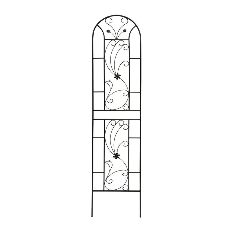 Treillis de jardin en métal - Treillis antirouille pour plantes grimpantes