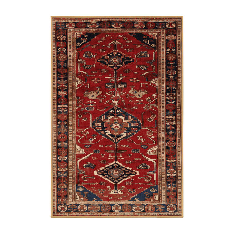 Machine Washable Persian Brown Area Rug, Rectangle 8' x 12'