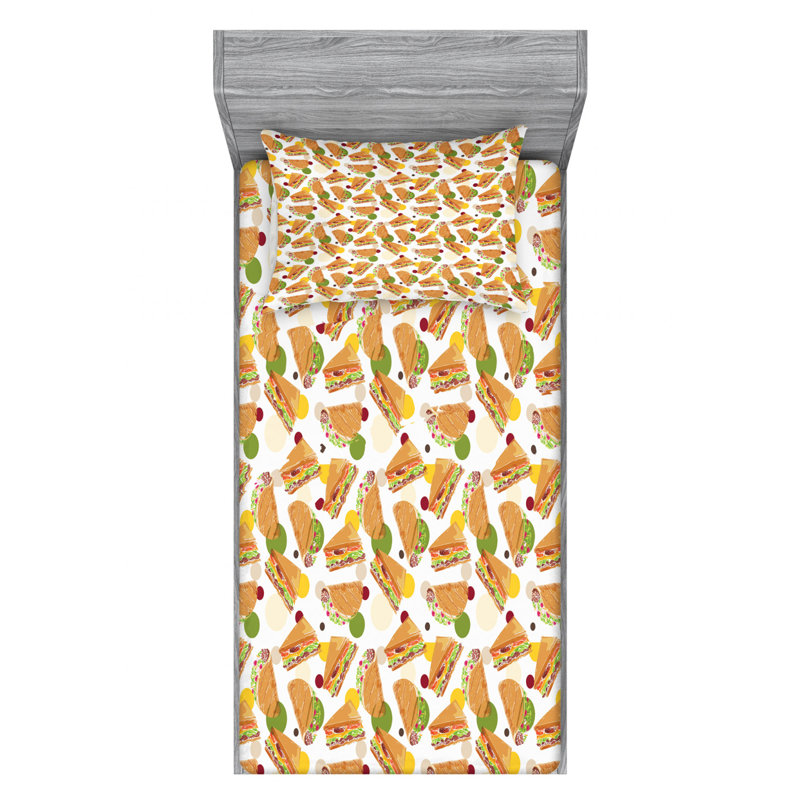 Microfiber Sheet Set, Twin XL Sheet Set with Fitted Sheet