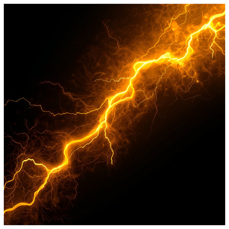 Coussins électriques Electric Lightning Bolt, 20 x 20 inches