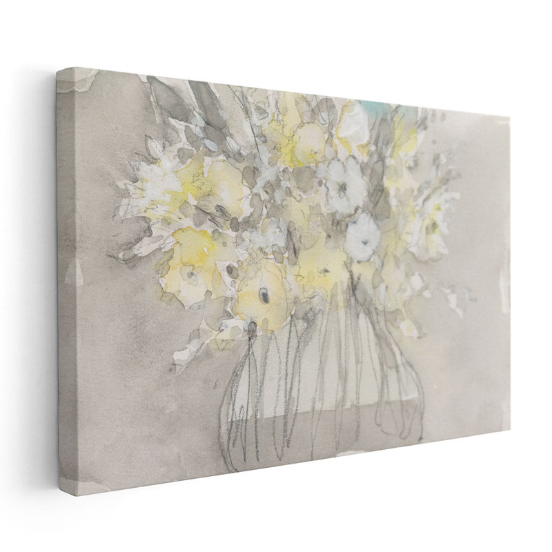 «Vintage Blossoms II», reproduction d'art sur toile, H 12 po x l 18 po