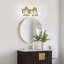 Luminaire de meuble-lavabo industriel moderne avec abat-jour en verre, finition élégante, éclairage ambiant doux, installation câblée, compatible avec les ampoules E26-904197803-904197801