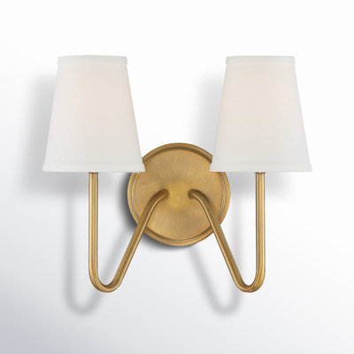 Roan 2 - Light Dimmable Armed Sconce in Natural Brass