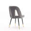 Chaise rembourrée contemporaine en velours-620781670