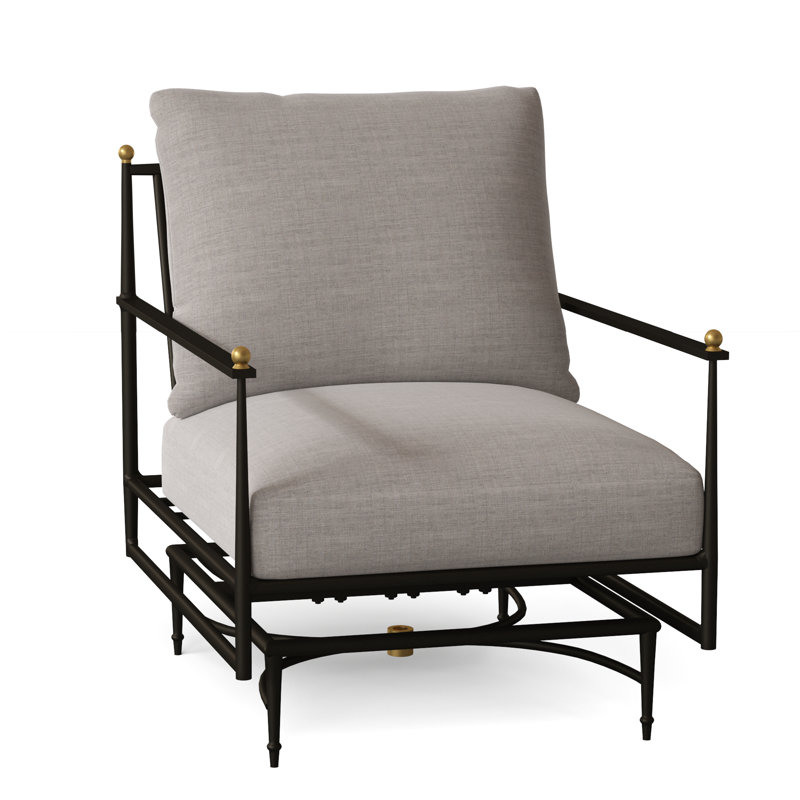 Roma Patio Armchair with Cushions, No Welt, Bali Pearl, Standard Plus