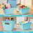 4-pack Storage Baskets, Plastic Pp Material Organizer Bin