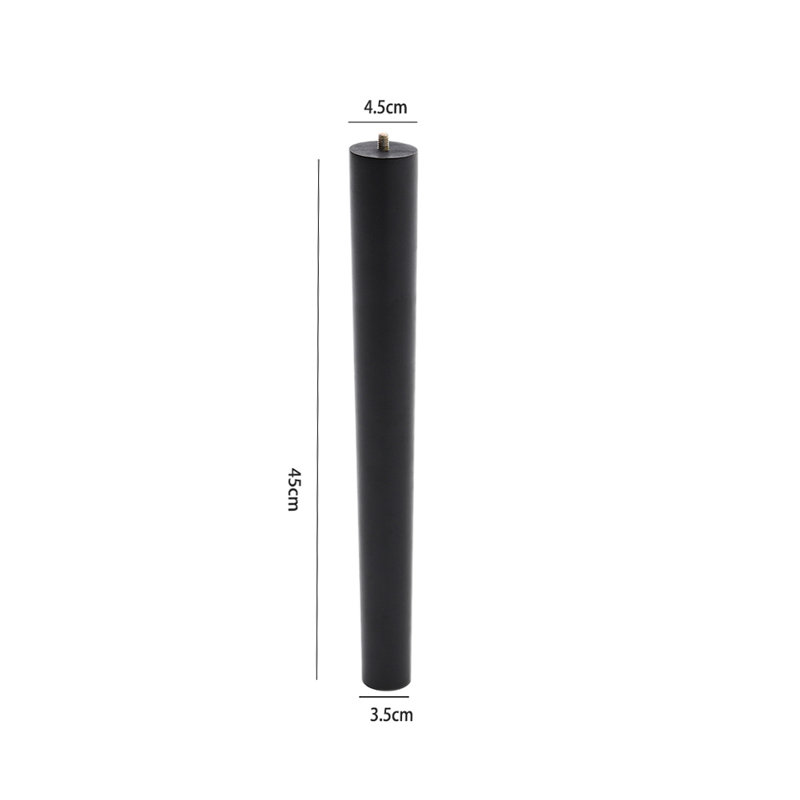 Venable Solid Wood Table Leg, Black, 45cm H x 4.5cm W x 4.5cm D