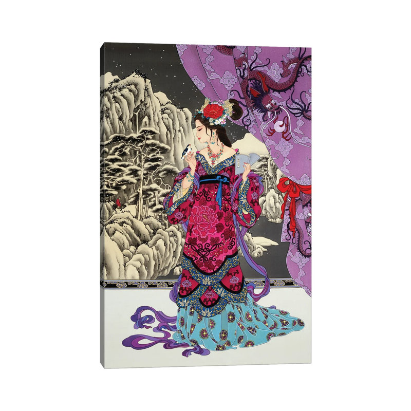 Black Jade - Painting on Canvas, 66.04 cm H x 45.72 cm W x 1.91 cm D, Wrapped Canvas