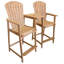 Chaise Adirondack en bois massif Rochell