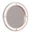 Yezy 3Pc Vanity LED Mirror Desk Set With Padded Stool, Blush Pink