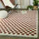 Noor Chequered Burnt Orange/Cream Rug