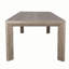 Grady Wood  96" Dining Table Dusted Stone Brown Finish Modern Design