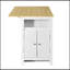 Nichols avec plateau pliable, armoire de rangement à 2 portes et étagères réglables-2098795082