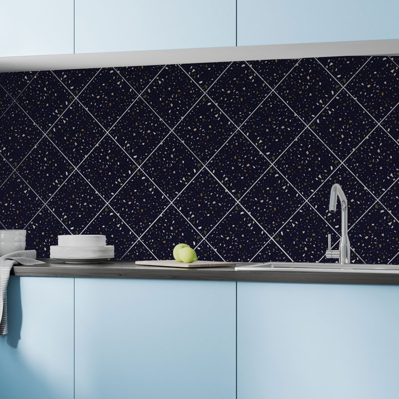 15 x 15cm Aluminum Mosaic Tile, Blue