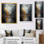 Golden Cityscape Full Moon Reflection - Art abstrait paysage mural-1047814957-1047814954