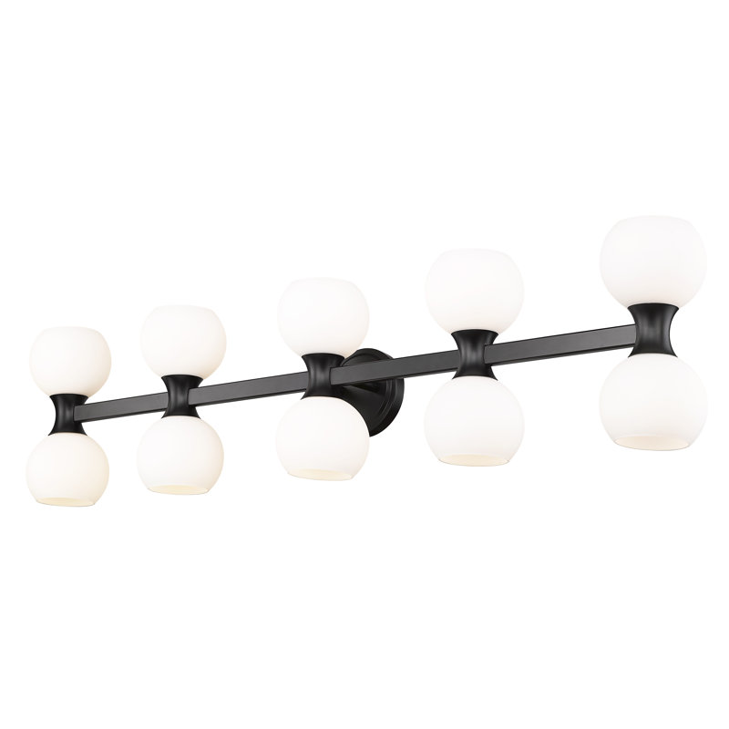 10 - Light Dimmable Vanity Light, Matte Black