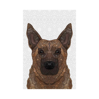 German Shepherd by Angelika Parker - Wrapped Canvas Print