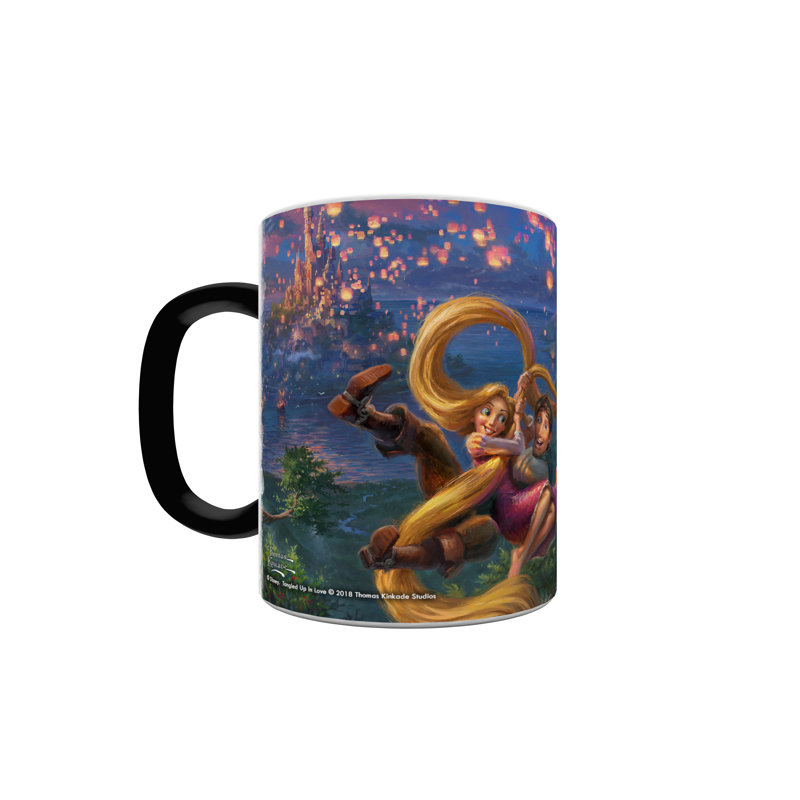 Disney Tangled-Flynn et Raiponce emmêlés dans l'amour-Thomas Kinkade Morphing