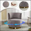 Chaises d'appoint pivotantes tonneau avec siège large-130605528