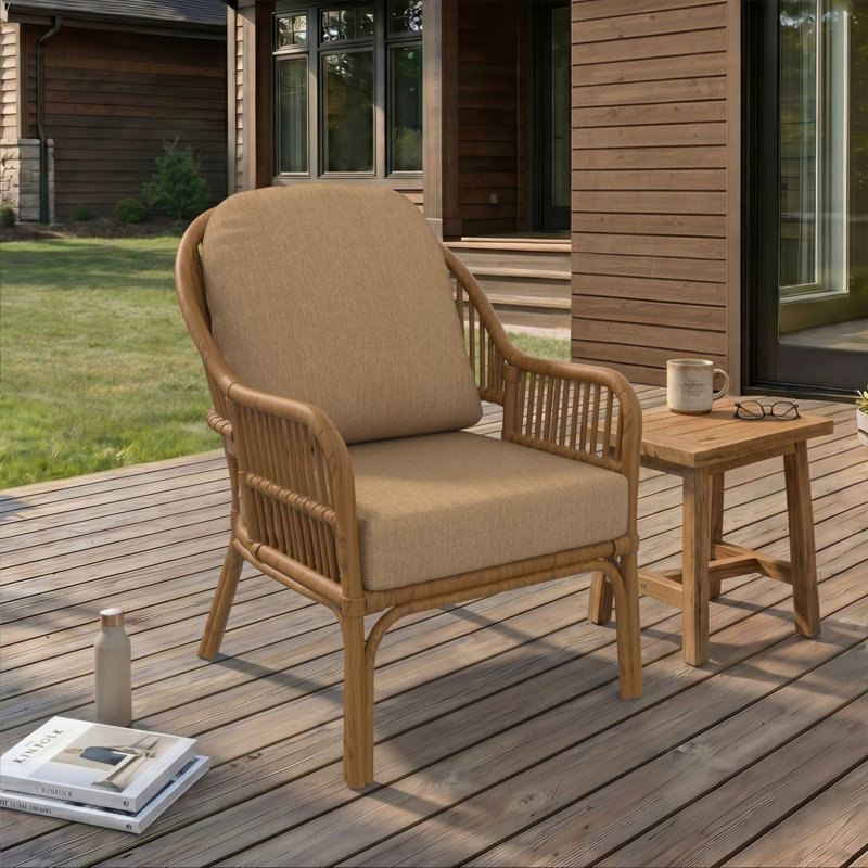Coussin de chaise longue Amala Sunbrella®, Toile Sunbrella® beige chiné