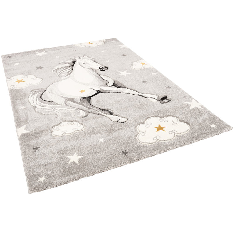 Maust Machine Woven Grey Rug, Rectangle 160 x 230cm
