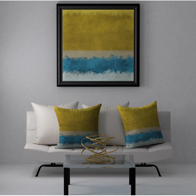 Housse de coussin décoratif carrée et insert, 18 po x 18 po
