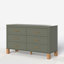 Commode double 6 tiroirs en bois robuste-1367436721