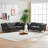 Lunell Chesterfield Sofa with Plush Comfort, Durable Tech Fabric-116151528-116151530-116151532