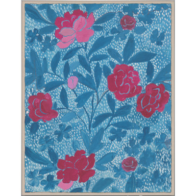 Floral Blue Print by Paule Marrot