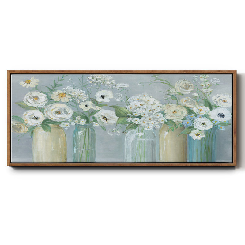 Blooming Meadow Beauties - Toile encadrée, H 20 po x l 50 po