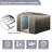 Outdoor Metal Storage Shed 8X10ft Gray - Galvanized Steel Build, , With Padlock And Anchor Hook Shelf Lock Gloves Sliding Door 8X10ft, Panels, To Harsh Weather, Easy Install-123403585-123403587