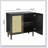 Natural Rattan Door Buffet Cabinet with Adjustable Shelves