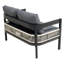 Ensemble de canapé d'extérieur en fer multi-personnes avec table, décoration en rotin, imperméable, antirouille, adapté au jardin, à la pelouse-914413388