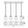 Leo 4-Light Linear Pendant - 120V - 60W - Black