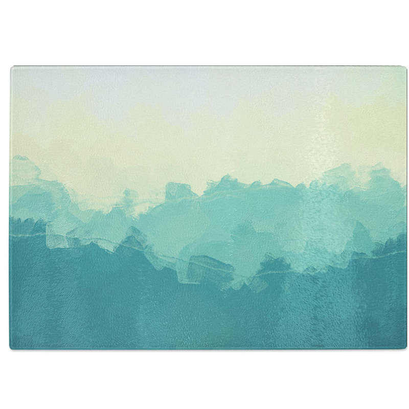 Tempered Glass The Great Smokey Mountains in Abstract Chopping Board, 28.5 cm W x 20 cm L