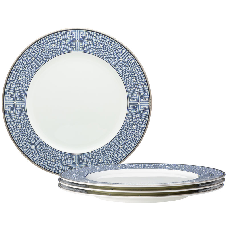 Assiettes plates Noritake Infinity, 11 po, Bleu
