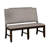 Gross Linen Blend Upholstered Bench-657734307