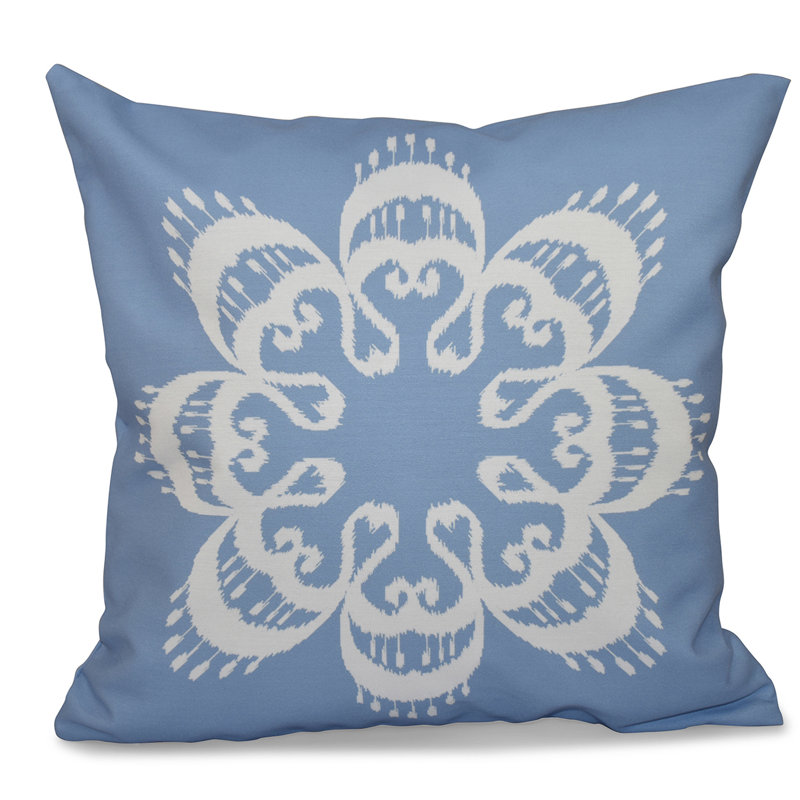 Housse de coussin carré et insert, H 16 po x l 16 po, Bleu